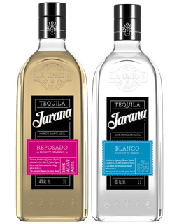 Jarana Tequila: A striking bottle of Jarana Tequila, exuding elegance with its unique design and premium quality, promising a memorable tasting experience with every sip.