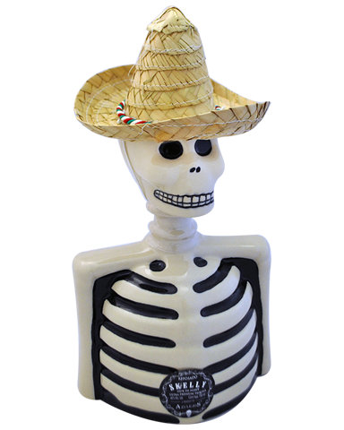 Skelly Reposado Tequila: A bottle of Skelly Reposado Tequila, aged to perfection, offering a harmonious balance of oak and agave flavors, promising a smooth and delightful drinking experience.